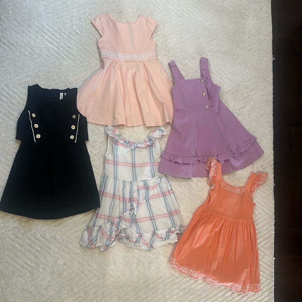 Janie and Jack Summer Vacation Spring Dresses - Lot - Size 4